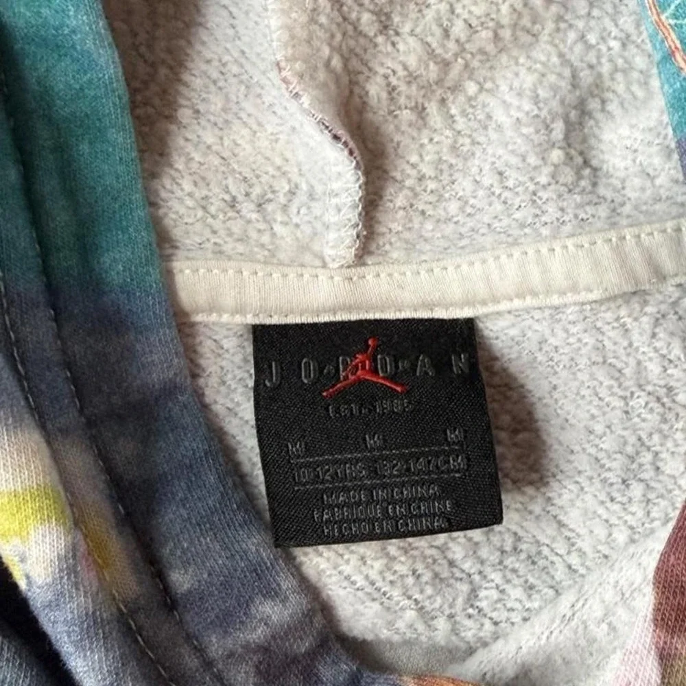 Vintage Jordan hoodie newspaper collage